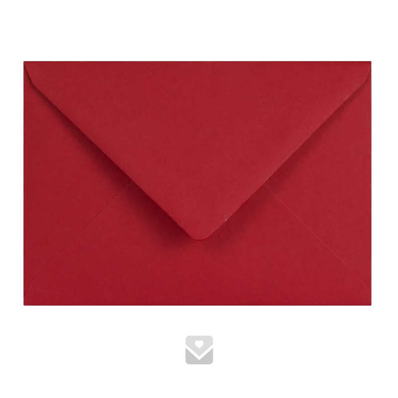 C6 Kırmızı Davetiye Zarfı