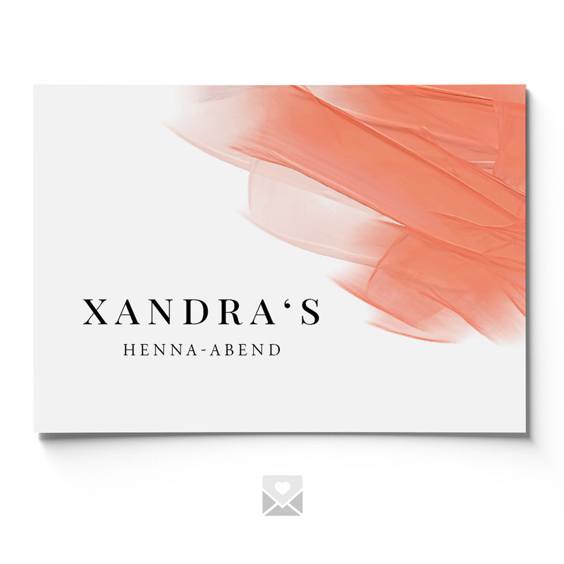 Henna Einladung Xandra