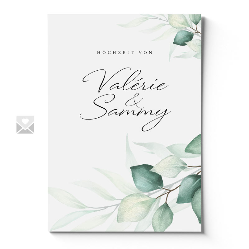 Hochzeitseinladung Valérie