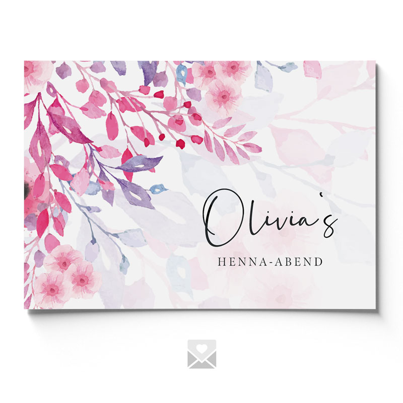 Henna Einladung Olivia