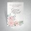 Suluboya çiçek resimli karşılama-hoşgeldiniz afişi - Düğün veya kına gecesi için idealdir