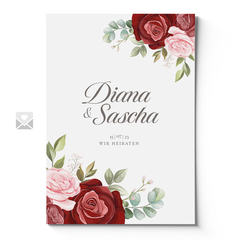 Hochzeitseinladung Diana
