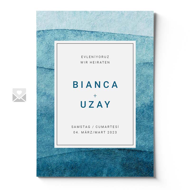 Hochzeitseinladung Bianca